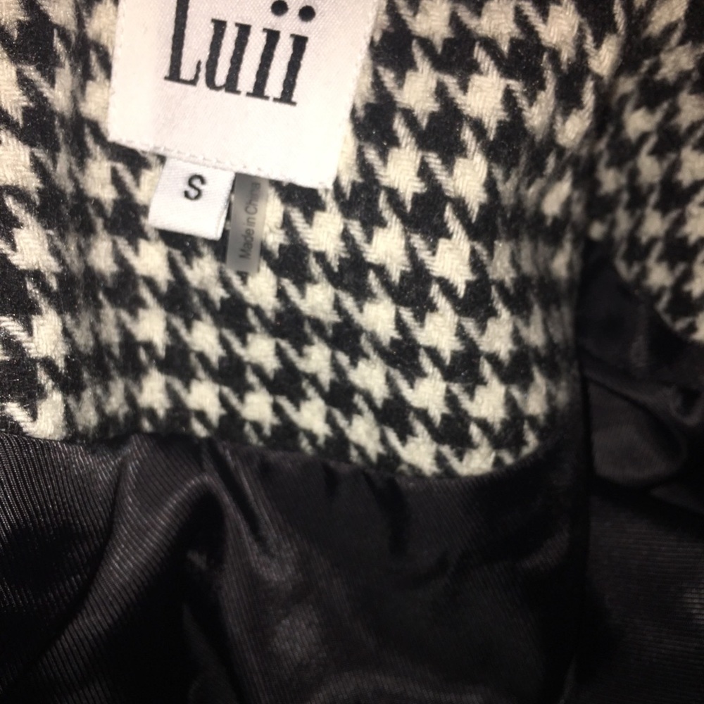 Sold ❌❌❌Anthropology Houndstooth coat jacket Midi - Picture 5 of 7